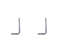 Jnchdghwa 2X Support D'Extension de Pince de Batterie, Pince de Suspension pour Cloche/Cymbale, Petite Tige D'Extension en L