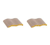 Jnchdghwa 2X Tampon à Gratter en Carton pour Chat avec Textures à Gratter de Qualité Supérieure, Tampon à Gratter pour Chat