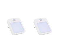 Jnchdghwa 2X Veilleuse LED avec Détecteur de Mouvement, Veilleuse pour Enfants, Lampe de Nuit LED Intelligente pour Table de Chevet, Chambre à Coucher, Prise UE