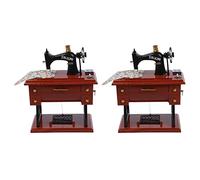 Jnchdghwa 2X Wind Up Vintage Mini Machine A Coudre Style Boite A Musique Mecanique