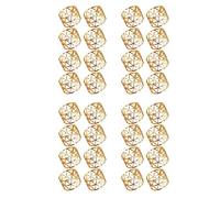 Jnchdghwa 32 Pièces Séries de Porte-Anneau de en Ronde, Ensemble de Table Adapté Aux Occasions Décontractées Ou Formelles et Aux Fêtes de Mariage