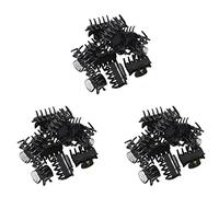 Jnchdghwa 36 Pièces 1,1 Pouce de Long En Plastique Noir Mini En épingle À Cheveux 10 Griffes Pince À Cheveux Pince pour Dames