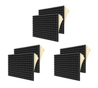 Jnchdghwa 36 Pièces Séries Panneaux de Mousse Insonorisés, Panneaux Acoustiques En Forme de Pyramide de 2 Pouces x 12 Pouces x 12 Pouces pour Mur, Studio, Maison et Bureau
