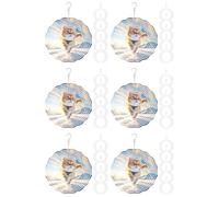 Jnchdghwa 36Pack 8 Pouces Sublimation Wind Spinner Blanks 3D Wind Spinners Hanging Wind Spinners pour la Décoration de Jardin Intérieur Extérieur