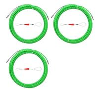 Jnchdghwa 3Ensemble 10M 33Ft Fish Tape Cable Puller Kit 4.5Mm Pet Extracteur de Câble Électrique à Travers L'Enfileur de Dispositif de Guidage de Mural