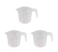Jnchdghwa 3X 500ml Accueil Laboratoire Mesure Pichet Pichet Poignée en Plastique Versez Le Récipient