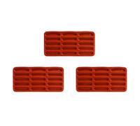 Jnchdghwa 3X Moule en Silicone pour Aux Doigts Tiramisu, Moule à Pâtisserie pour Barres de Céréales à 15 Cavités, Moule pour Barres de Chocolat, Moule en Silicone à Longue Bande