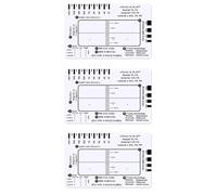 Jnchdghwa 3X Règle en 7 Étapes pour ECG, Règle en 7 Étapes pour L'Interprétation de L'ECG/EKG, Outil D'Analyse et de Mesure Cardiaque et Efficace