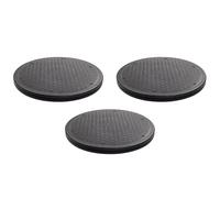 Jnchdghwa 3X Support de Roulements à Billes en Acier Pivotant Rotatif Robuste de 12 Pouces pour Moniteur TV Plateau Tournant Lazy Susans Forme Ronde Noire