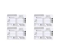 Jnchdghwa 4 Pièces Règle ECG 7 Étapes, Règle ECG 7 Étapes pour L'Interprétation ECG/EKG, Règle de Guide de Référence ECG, Outil de Mesure D'Étrier ECG
