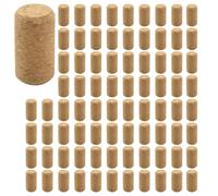 Jnchdghwa 400Pcs Bouchons de Bois Droits Bouchon de Vin Bouchon de Bouteille en Bois Bouchons de Bouteilles de Vin de Type Cône Bouchons de Bouteilles de BiÈRe Bouchon D'ÉTanchÉItÉ