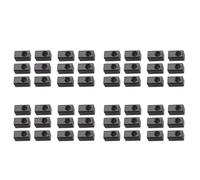 Jnchdghwa 48 Pièces Guitare Trémolo Pont Pince de Selle Verrouillage de Pression Chaîne Insérer Bloc en Métal pour Guitare Électrique Pièces Accessoires