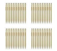 Jnchdghwa 48 Stylos à Bille Dorés Minces Encre Noire 1 mm Stylos Rétractables Métalliques à Pointe Moyenne pour le Bureau des Enseignants des Étudiants