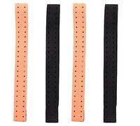 Jnchdghwa 4Pcs Brassard de Remplacement Réglable et Respirant Bande de Sangle Souple pour Moniteur de Fréquence Cardiaque - (Noir + Orange)