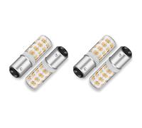 Jnchdghwa 4X Ampoule à Culot à Baïonnette à Double Contact BA15DLED 120 V, Équivalent Halogène JD T3/T4 de 50 W, Ampoule LED de Rechange pour Machine à Coudre A