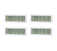 Jnchdghwa 4X Big Digital Countdown Days Timer Clock - 999 Days Count Down Clock Timer pour Graduation Lab Kitchen (Blanc)