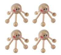 Jnchdghwa 4X Masseur de Cuir Chevelu avec 6 Pieds en Bois