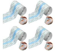 Jnchdghwa 4X Patch Imperméable à L'Eau pour Douche Bandage Adhésif Extensible Transparent pour Tatouages Natation Douche (10,2 cm X 10 M)