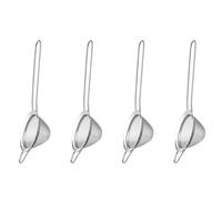 Jnchdghwa 4X Petite Passoire en Acier Inoxydable à Fines, Mini Passoire à Cocktail pour Cocktails, Thé, Herbes, Café et