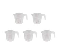 Jnchdghwa 5X 500ml Accueil Laboratoire Mesure Pichet Pichet Poignée en Plastique Versez le Récipient