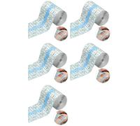 Jnchdghwa 5X Patch Imperméable à L'Eau pour Douche Bandage Adhésif Extensible Transparent pour Tatouages Natation Douche (10,2 cm X 10 M)