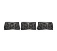 Jnchdghwa 6 Paquets de Marmite Antiadhésive Madeleine, Moule de Cuisson 12 avec Plaque de Cuisson pour Gâteaux Shell Plateau Antiadhésif AU Chocolat, Utilisés pour Cuisson AU Four Noir