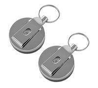 Jnchdghwa 6 Pcs Heavy Duty Rétractable Bobine Badge ID Titulaire Clip Infirmière Nom Carte