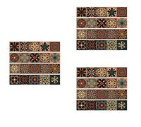 Jnchdghwa 60 Pièces Séries 3D Multi Marocain Auto-Adhésif Salle de Bain Cuisine Mur Escalier Tuile Autocollant