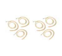 Jnchdghwa 6Pcs Hank 31-31.5 Pouces Veritable Mongolian Crin de Cheval pour Violon, Alto, Violoncelle, Archet Basse, Couleur de La Photo