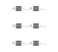 Jnchdghwa 6X 3 Corde de Guitare Balle Cordes Pont Pont Pull Chaîne de Queue Queue de Guitare Dur Pont de Guitare Cordes Remplacement de Guitare Argent