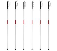 Jnchdghwa 6X Canne - Béquille Malvoyant Canne Bâton de Marche Aveugle Marcheur Aluminium SimpPliant