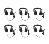 Jnchdghwa 6X Casque de Guitare Amplificateur de Guitare MéLangeur Audio sur Casque d'oreille Casque StéRéO Filaire Pliable RéTractable