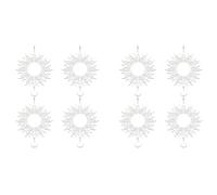 Jnchdghwa 8 Pièces 8 Pouces Sublimation Wind Spinner Blanks 3D Wind Spinners Hanging Wind Spinner pour la Décoration de Jardin Intérieur Extérieur
