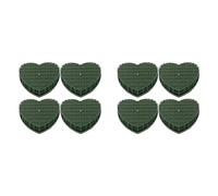 Jnchdghwa 8 Pièces Blocs de Mousse Florale en Forme de Coeur Argile de Fleur Verte Briques Florales en Forme de Coeur Boue Florale Artificielle avec Ventouse