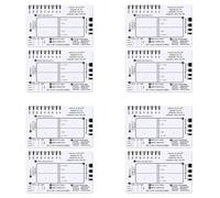 Jnchdghwa 8 Pièces Règle ECG 7 Étapes, Règle ECG 7 Étapes pour L'Interprétation ECG/EKG, Règle de Guide de Référence ECG, Outil de Mesure D'Étrier ECG