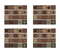Jnchdghwa 80 Pièces Séries 3D Multi Marocain Auto-Adhésif Salle de Bain Cuisine Mur Escalier Tuile Autocollant