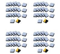 Jnchdghwa 80 Pièces Séries Curseur de Planeurs de Meubles 25 x 25 mm PTFE Tampons de Déplacement de Meubles Auto-Adhésifs Carrés pour Meubles Faciles à Déplacer