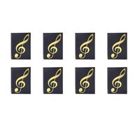 Jnchdghwa 8X Dossier de Partitions, 60 Pages, /Support pour Partitions, Convient au Format Lettre A4, Dossier de Chœur Inscriptible et Détachable (Noir)