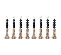 Jnchdghwa 8X Placard Art Artisanat Ferme Rustique Bois Perle Guirlande Décor à Suspendus Tiroir Bouton Cadeau Pendentif Porte Poignée ûrGlands
