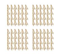 Jnchdghwa 96 Pièces 12,7 cm Mini Présentoirs En Bois, Chevalets, Supports de Table, Adaptés à L'Artisanat pour Enfants, Cartes de Visite
