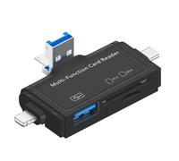 Jnchdghwa Adaptateur de Lecteur de Clé USB OTG, Lecteur de Carte SD USB 2.0, Lecteur de Carte USB C, Mémoire TF/Micro-SD, Éclairage
