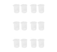 Jnchdghwa Cuisine Laboratoire Becher Gradue Tasse A Mesurer en Plastique Transparent Epaissir avec Casquette Jug de Mesure 200 ML 12 Pcs