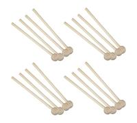 Jnchdghwa de Percussion de Maillet de Bois À 8 Paires pour Carillon D'ÉNergie,Xylophone,Bloc En Bois,Glockenspiel et Cloches