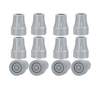 Jnchdghwa Embouts de Béquille, Embouts de Canne en Caoutchouc Antidérapants Robustes de 7/8 Pouces, Capuchons de Pied de Canne de Remplacement, Coussinets de Béquille, 12 PièCes