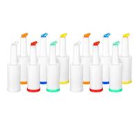 Jnchdghwa Ensemble de 12 Bouteilles de Jus Professionnelles pour Bar - Becs Verseurs de Jus de 0,9 Pinte pour Barman, Contenants de Stockage et de Versement