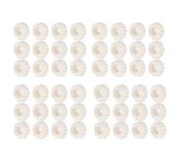 Jnchdghwa Ensemble de 48 Ronds de, DéCoration de Table de Boucle de de Mariage en Perles Blanches