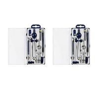 Jnchdghwa Ensemble de Géométrie 18 Pièces Outil de Précision de Géométrie de Boussole En Métal pour étudiant, Outil de Dessin de Cercle et Kits de Dessin D'Architecture