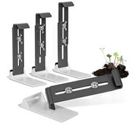 Jnchdghwa Ensemble de Support de Boîte de Fenêtre Réglable à Hauteur de 4 Supports de Boîte à Fleurs de Seuil Invisiblewindow Sans Forage Sans Forage