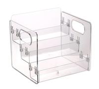 Jnchdghwa Étagère Transparente à Trois Niveaux pour Parfums, Présentoir de Bureau, Organisateur de Cosmétiques pour Salle de Bain, Boîte de Rangement pour Commode