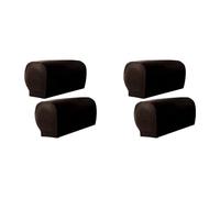 Jnchdghwa Housses de Bras de Fauteuil, 8 PièCes Housse D'Accoudoir en Cuir PU Ultra ÉPais et Doux pour Fauteuils Inclinables CanapéS Chaises B